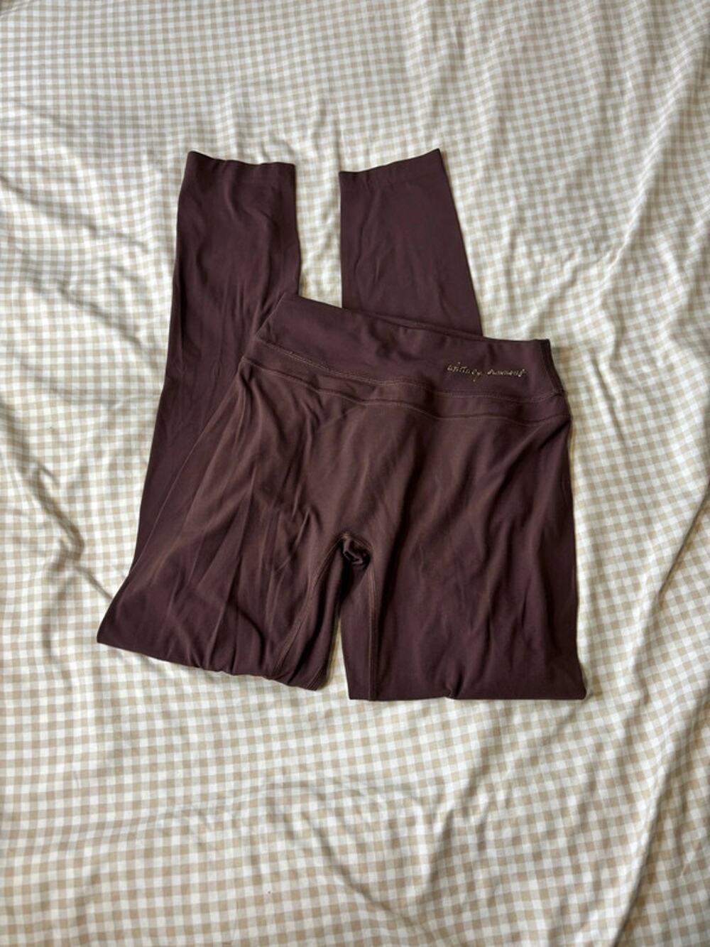 GS x WS Brown Scrunch Leggings